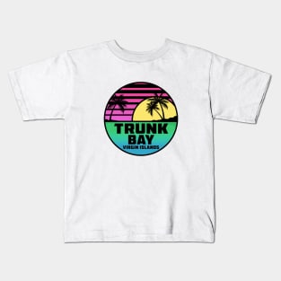 Trunk Bay Virgin Islands Saint John Tropical Beach Surfing Scuba Surf  Vacation Kids T-Shirt